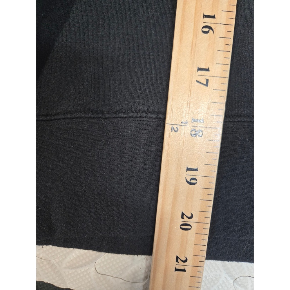 Quince SuperSoft Fleece Half Zip Pullover Black Womens Large Athleisure Casual - Picture 9 of 10